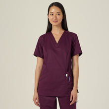 Load image into Gallery viewer, NNT Women&#39;s Next-Gen Antibacterial Active Florence Scrub Top - Blackberry - Scrubs
