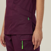 Load image into Gallery viewer, NNT Women&#39;s Next-Gen Antibacterial Active Florence Scrub Top - Blackberry - Scrubs
