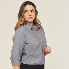 Load image into Gallery viewer, NNT Women&#39;s Chambray Long Sleeve Shirt - Charcoal - Shirts
