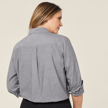 Load image into Gallery viewer, NNT Women&#39;s Chambray Long Sleeve Shirt - Charcoal - Shirts
