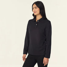 Load image into Gallery viewer, NNT Women's Anti-Bac Polyface L/S Polo - Black
