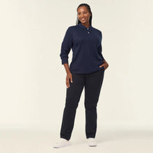 Load image into Gallery viewer, NNT Women's Anti-Bac Polyface L/S Polo - Navy
