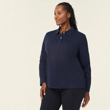 Load image into Gallery viewer, NNT Women's Anti-Bac Polyface L/S Polo - Navy
