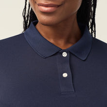 Load image into Gallery viewer, NNT Women's Anti-Bac Polyface L/S Polo - Navy
