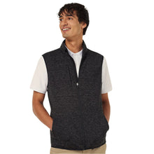 Load image into Gallery viewer, NNT Men's Textured Fleece Zip Front Vest - Charcoal
