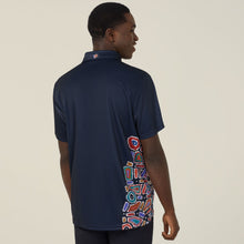 Load image into Gallery viewer, NNT Men's Water Dreaming Polo - Navy Print Sublimated
