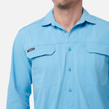 Load image into Gallery viewer, KingGee Men&#39;s Drycool Long Sleeve Shirt - Alaskan Blue
