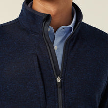 Load image into Gallery viewer, NNT Men's Textured Fleece Zip Front Jacket - Navy

