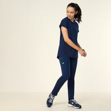Load image into Gallery viewer, NNT Women's Crew Neck Scrub Top - Navy
