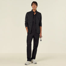 Load image into Gallery viewer, NNT Men's Textured Fleece Zip Front Jacket - Charcoal
