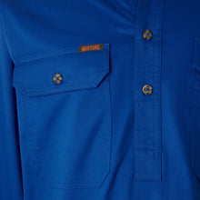 Load image into Gallery viewer, Mustang Men's Closed Front Workshirt - Cobalt
