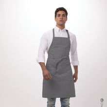 Load image into Gallery viewer, Chef Works Unisex Bib Apron - Grey
