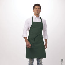 Load image into Gallery viewer, Chef Works Unisex Bib Apron - Hunter Green
