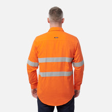 Load image into Gallery viewer, KingGee Men's Shieldtec Lenzing Flame Resistant Hi-Vis Ls Shirt Taped - Orange

