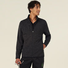 Load image into Gallery viewer, NNT Men's Textured Fleece Zip Front Jacket - Charcoal
