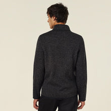 Load image into Gallery viewer, NNT Men's Textured Fleece Zip Front Jacket - Charcoal
