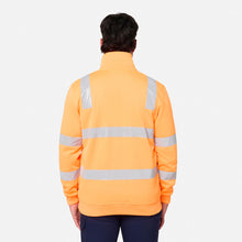 Load image into Gallery viewer, KingGee Men's Originals Hi Vis Vic Rail 1/4 Zip Taped Pullover - Orange
