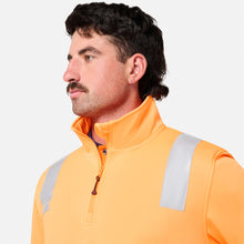 Load image into Gallery viewer, KingGee Men's Originals Hi Vis Vic Rail 1/4 Zip Taped Pullover - Orange
