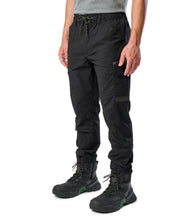 Load image into Gallery viewer, FXD Men's Wp-12 Cuffed Elastic Waisted Stretch Ripstop Pants - Black
