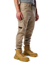Load image into Gallery viewer, FXD Men's Wp-12C Cuffed Elastic Waisted Stretch Ripstop Pants - Khaki

