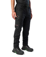 Load image into Gallery viewer, FXD Men's Wp-12 Elastic Waisted Stretch Ripstop Pants - Black
