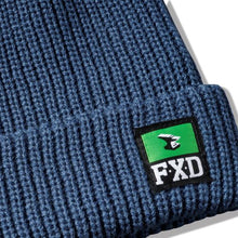 Load image into Gallery viewer, FXD Unisex Knit Ribbed Beanie - Slate
