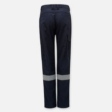 Load image into Gallery viewer, KingGee Women&#39;s Shieldtec Fire Resistant Flat Front Cargo Pants with FR Tape - Navy - Pants
