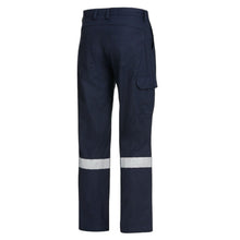 Load image into Gallery viewer, KingGee Men&#39;s Shieldtec Flame Resistant Flat Front Cargo Pants with Tape - Navy - Pants
