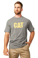 Load image into Gallery viewer, CAT Men&#39;s Trademark Logo Tee - Dark Heather Grey - Tees
