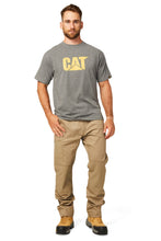 Load image into Gallery viewer, CAT Men&#39;s Trademark Logo Tee - Dark Heather Grey - Tees
