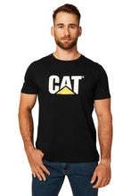 Load image into Gallery viewer, CAT Men&#39;s Trademark Logo Tee - Black - Tees
