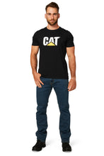 Load image into Gallery viewer, CAT Men&#39;s Trademark Logo Tee - Black - Tees
