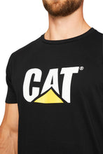 Load image into Gallery viewer, CAT Men&#39;s Trademark Logo Tee - Black - Tees
