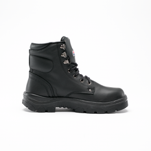 Load image into Gallery viewer, Steel Blue Men&#39;s Argyle Steel Toe Cap Work &amp; Safety Boots - Black - Safety Footwear
