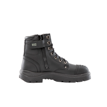 Load image into Gallery viewer, Steel Blue Men&#39;s Argyle Zip: Scuff Cap Steel Toe Work Boots - Black - Safety Footwear
