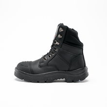Load image into Gallery viewer, Steel Blue Men's Southern Cross Zip Steel Toe Work Boots with Scuff Cap - Black - Safety Footwear
