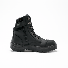 Load image into Gallery viewer, Steel Blue Men's Southern Cross Zip Steel Toe Work Boots with Scuff Cap - Black - Safety Footwear
