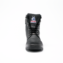 Load image into Gallery viewer, Steel Blue Men's Southern Cross Zip Steel Toe Work Boots with Scuff Cap - Black - Safety Footwear
