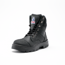 Load image into Gallery viewer, Steel Blue Men's Southern Cross Zip Steel Toe Work Boots with Scuff Cap - Black - Safety Footwear
