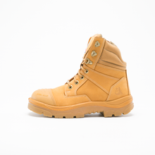 Load image into Gallery viewer, Steel Blue Men&#39;s Southern Cross Zip Steel Toe Work Boots with Scuff Cap - Wheat - Safety Footwear
