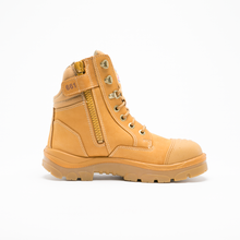 Load image into Gallery viewer, Steel Blue Men&#39;s Southern Cross Zip Steel Toe Work Boots with Scuff Cap - Wheat - Safety Footwear
