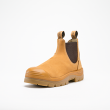 Load image into Gallery viewer, Steel Blue Men&#39;s Hobart: TPU/Bump Cap Elastic sided Work Boots- Wheat - Safety Footwear
