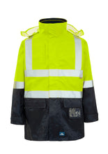 Load image into Gallery viewer, Rainbird Men&#39;s 4-in-1 Utility Jacket &amp; Vest - Yellow/Navy - Jackets
