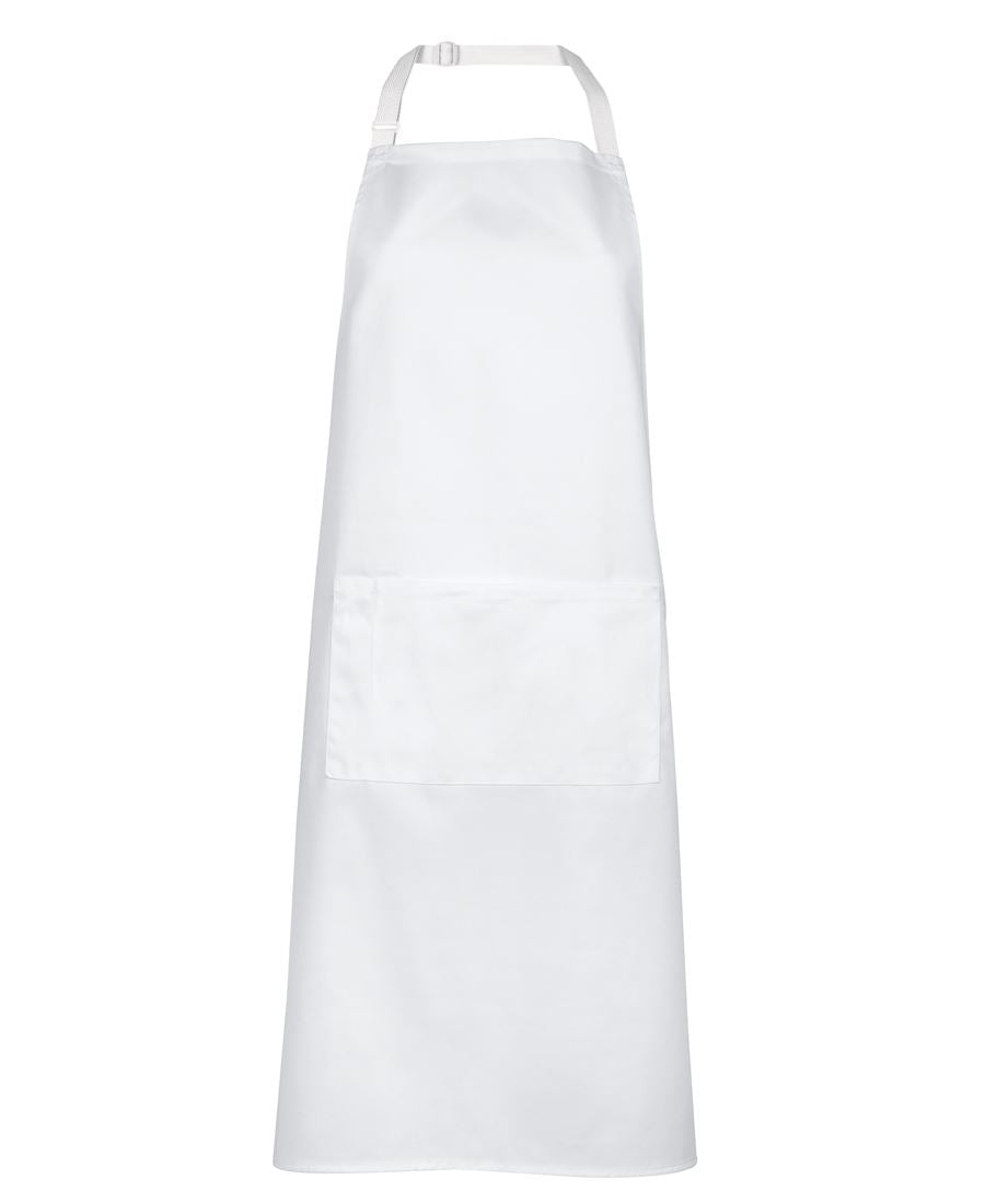 JB's Wear Unisex Bib Apron - White - Aprons