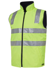 Load image into Gallery viewer, JB&#39;s Wear Men&#39;s Hi Vis Reversible Taped Vest - Lime/Navy - Vests
