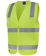 Load image into Gallery viewer, JB&#39;s Wear Men&#39;s Hi Vis Taped Zip Safety Vest - Lime - Vests
