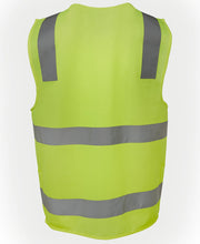 Load image into Gallery viewer, JB&#39;s Wear Men&#39;s Hi Vis Taped Zip Safety Vest - Lime - Vests
