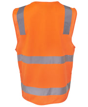 Load image into Gallery viewer, JB&#39;s Wear Men&#39;s Hi Vis Taped Zip Safety Vest - Orange - Vests
