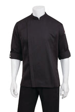 Load image into Gallery viewer, Chef Works Unisex Hartford Chef Coat - Black - Chefwear
