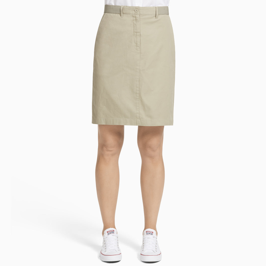 NNT Women's Stretch Cotton Chino Skirt - Desert - Skirts/Dresses